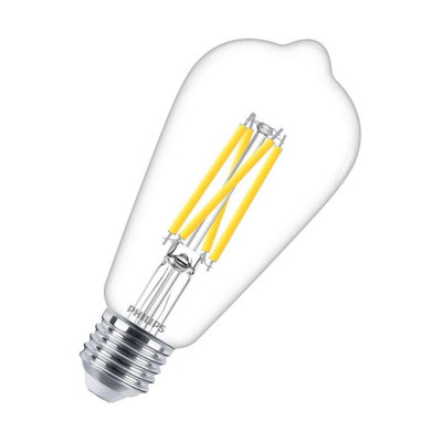 Philips Master Value LED DimTone ST64 5.9W E27 Dimmable Warm White Clear