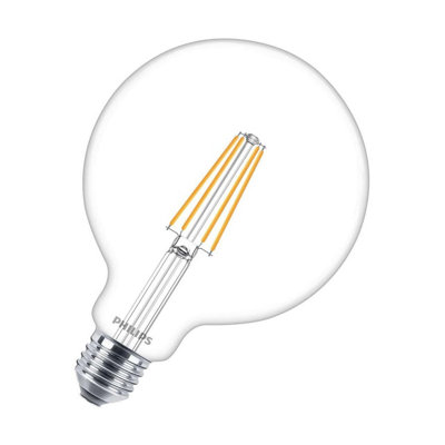 Philips Master Value LED G125 Globe 5.9W E27 Dimmable Warm White Clear