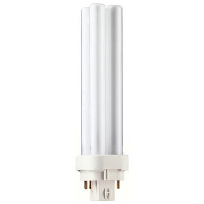 Philips PL-C 18w 840 4 Pin Double Turn Compact Fluorescent Lamp - Cool White