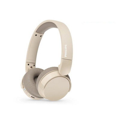 Philips TAH3209 Beige On Ear Wireless BT Headphones Noise Isolation Includes Free Gift
