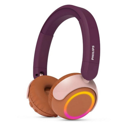 Philips TAK4200 Purple Kids' Wireless On-ear Bluetooth Headphones