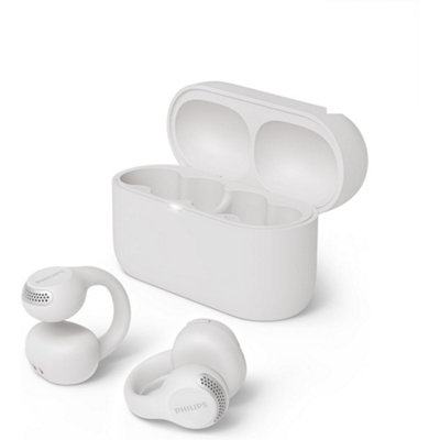 Philips TAQ2000 White Wireless Open Ear Multipoint Earbuds Includes ...