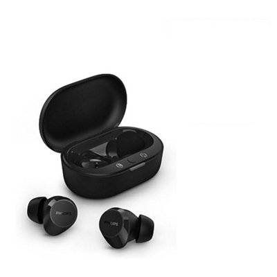 Philips TAT1209 Black True Wireless Earphones with Portable Charging Case Includes Free Gift