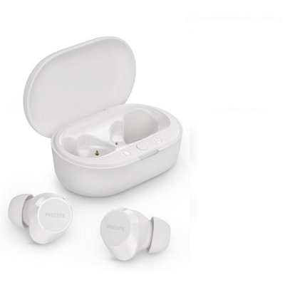 Philips TAT1209 White True Wireless Earphones with Portable Charging Case Includes Free Gift