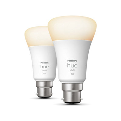 PhilipsHue White 75W B22 Smart Bulb 2-Pack