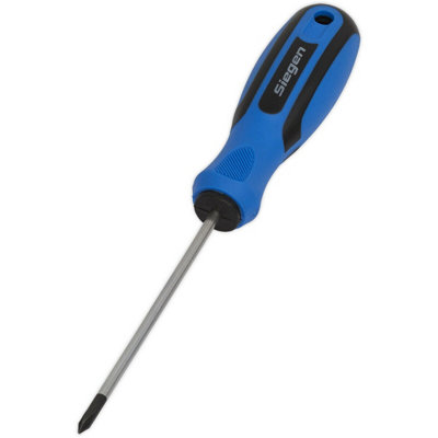 Phillips 0 x 75mm Screwdriver with Soft Grip Handle - Chrome Vanadium Shaft