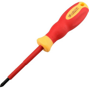 Phillips PH1 x 80mm VDE Insulated Electrical Screwdriver With Soft Grip