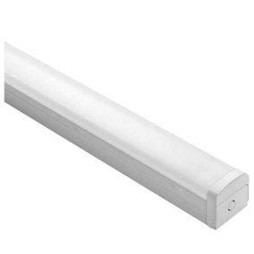 Phoebe LED 5ft Batten 30W Microwave Sensor and 3-Hour Emergency Tri-Colour CCT Diffused