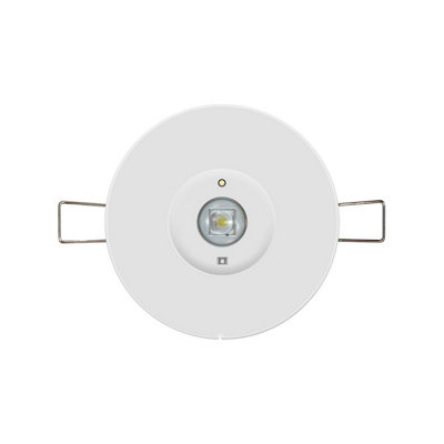 Phoebe LED Emergency Recessed Spot 1W Krios Round Lens