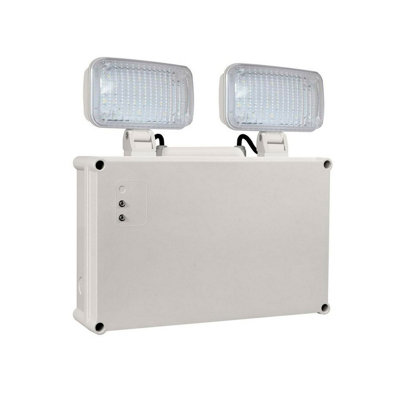 Phoebe LED Emergency Twin Spot 2.3W Krios Daylight | DIY at B&Q