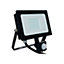 Phoebe LED Floodlight 20W Atlas-Mini PIR Sensor Cool White Black IP65