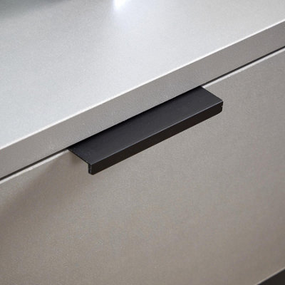 Phoenix 1 Drawer Bedside Table Storage Unit Grey