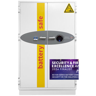 Phoenix Battery Commander BS1934F Size 4 Battery Storage & Charging Safe with Fingerprint Lock