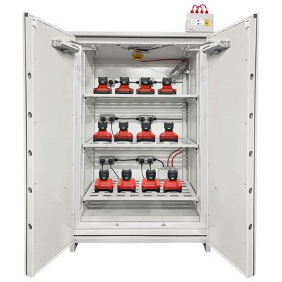 Phoenix Battery Commander BS1934F Size 4 Battery Storage & Charging Safe with Fingerprint Lock