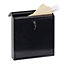 Phoenix Casa Top Loading Letter Box MB0111KB in Black with Key Lock