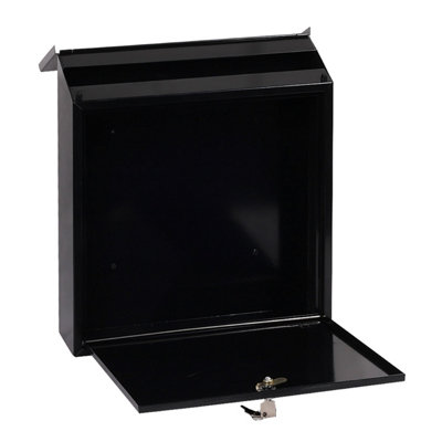 Phoenix Casa Top Loading Letter Box MB0111KB in Black with Key Lock