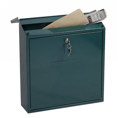 Phoenix Casa Top Loading Letter Box MB0111KG in Green with Key Lock