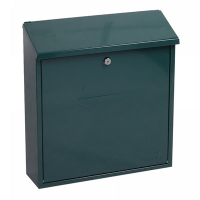 Phoenix Casa Top Loading Letter Box MB0111KG in Green with Key Lock