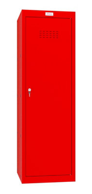 Phoenix CL Series CL1244RRK Size 4 Cube Locker in Red with Key Lock