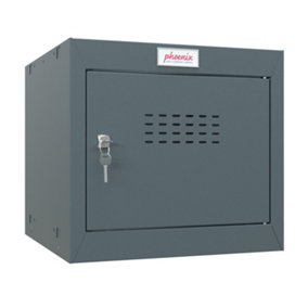 Phoenix CL0344AAK Size 1 Dark Grey Cube Locker with Key Lock