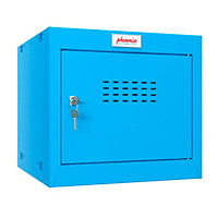 Phoenix CL0344BBK Size 1 Blue Cube Locker with Key Lock