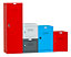 Phoenix CL0344BBK Size 1 Blue Cube Locker with Key Lock