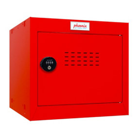 Phoenix CL0344RRC Size 1 Red Cube Locker with Combination Lock