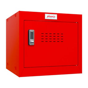 Phoenix CL0344RRE Size 1 Red Cube Locker with Electronic Lock