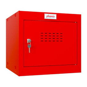 Phoenix CL0344RRK Size 1 Red Cube Locker with Key Lock