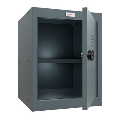 Phoenix CL0544AAC Size 2 Grey Cube Locker with Combination Lock
