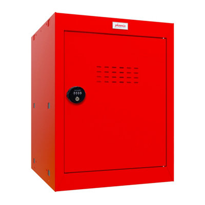 Phoenix CL0544RRC Size 2 Red Cube Locker with Combination Lock