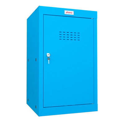 Phoenix CL0644BBK Size 3 Blue Cube Locker with Key Lock