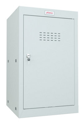 Phoenix CL0644GGK Size 2 Light Grey Cube Locker with Key Lock