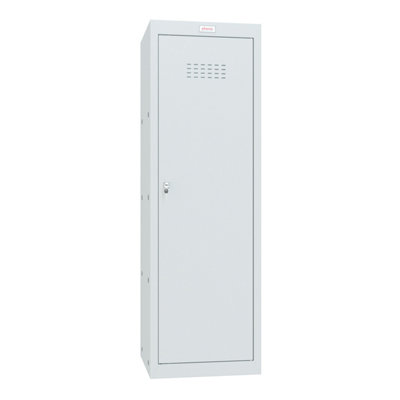 Phoenix CL1244GGK Size 4 Light Grey Cube Locker with Key Lock