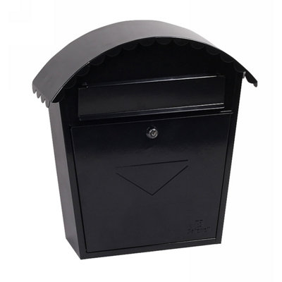 Phoenix Clasico Front Loading Letter Box MB0117KB in Black with Key Lock - 3