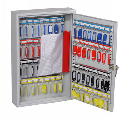 Phoenix Commercial Key Cabinet KC0600K 64 Hook with Key Lock.