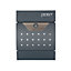 Phoenix Estilo Front Loading Letter Box MB0122KA in Graphite Grey with Key Lock. FREE DELIVERY