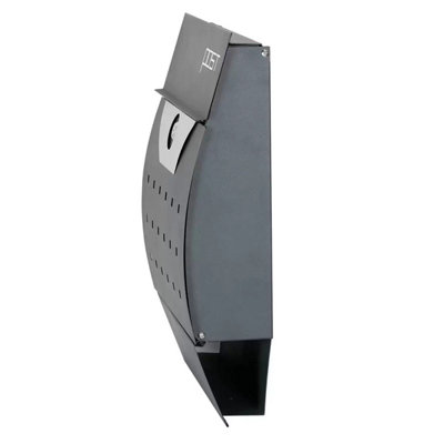 Phoenix Estilo MB0122KA Front Loading Letter Box Graphite Grey, Wall ...