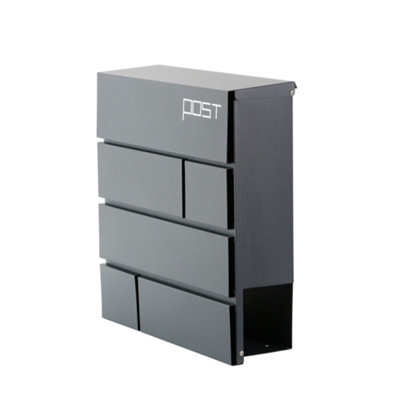 Phoenix Estilo Top Loading Letter Box MB0121KA in Graphite Grey with Key Lock. FREE DELIVERY