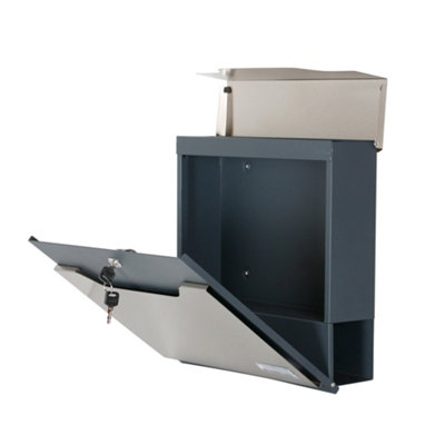 Phoenix Estilo Top Loading Letter Box MB0123KS in Stainless Steel with Key Lock. FREE DELIVERY - 6