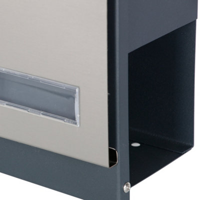 Phoenix Estilo Top Loading Letter Box MB0123KS in Stainless Steel with Key Lock. FREE DELIVERY - 4