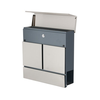 Phoenix Estilo Top Loading Letter Box MB0124KS in Stainless Steel with Key Lock. FREE DELIVERY - 3