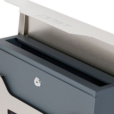 Phoenix Estilo Top Loading Letter Box MB0125KS in Stainless Steel with Key Lock. FREE DELIVERY - 4