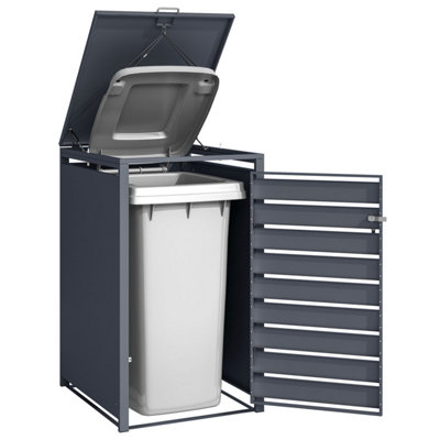 Phoenix GB1168AAK Anthracite Single Wheelie Bin Store / Bin Storage - 5