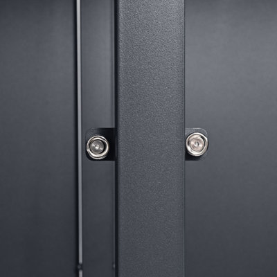 Phoenix GB2213AAK Anthracite Double Wheelie Bin Steel Storage / Bin Store - 9
