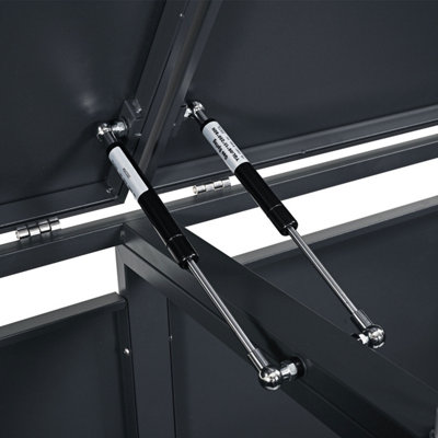 Phoenix GB2213AAK Double Wheelie Bin Steel Storage in Anthracite - 5