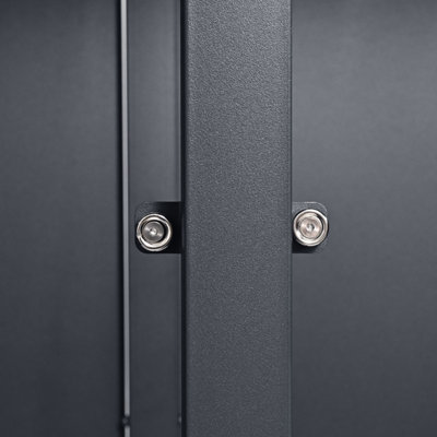 Phoenix GB2213AWK Oak Wood Effect Double Wheelie Bin Steel Storage / Bin Store - 7