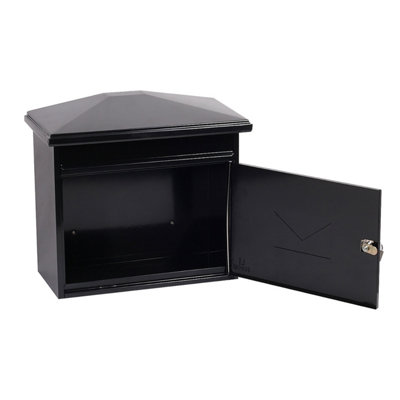 Phoenix Libro Front Loading Letter Box MB0115KB in Black with Key Lock - 4