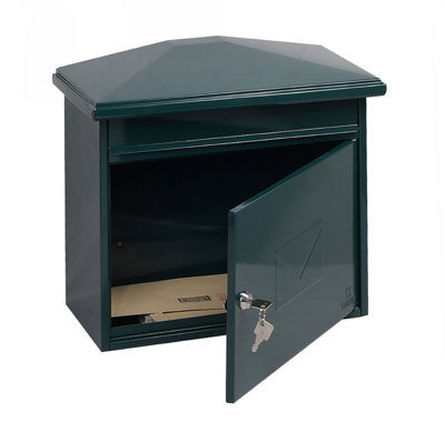 Phoenix Libro Front Loading Letter box MB0115KG in Green with Key Lock - 3