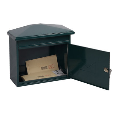 Phoenix Libro Front Loading Letter box MB0115KG in Green with Key Lock - 4